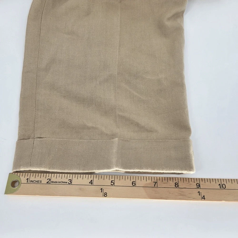 Vintage Polo Ralph Lauren Linen Blend Pleated Pants‎ 36x30 USA Trousers 90s